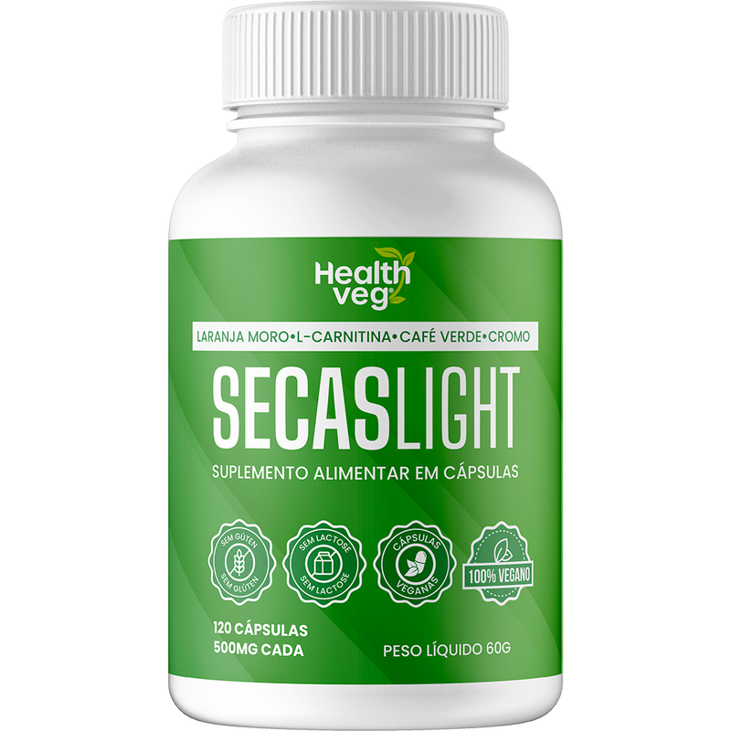 SecasLight Cápsulas Veganas – Queima de Gordura, Redução de Barriga e Inchaço
